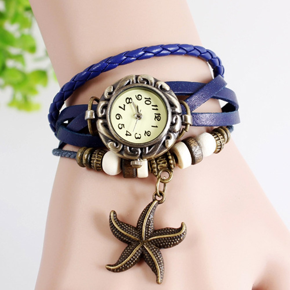 Jam Tangan Gelang Tali Vintage warna