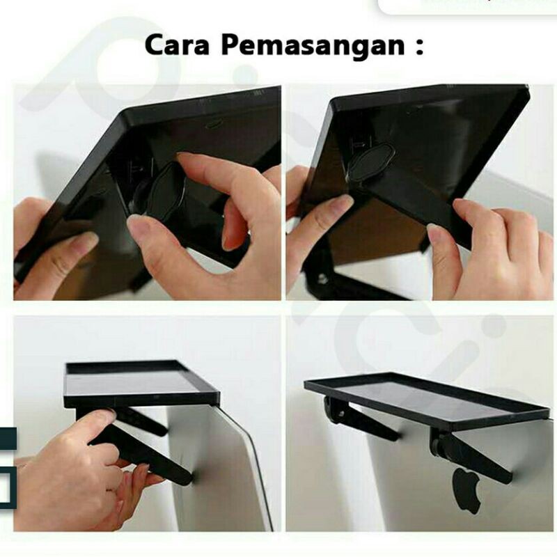 Tempat Remote Modem Wifi Rak Gantung Serbaguna Meja Atas TV Monitor Komputer Top Shelf UKURAN BESAR™