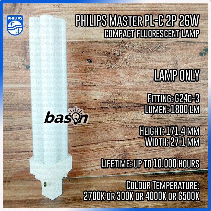 PHILIPS Master PL-C 2 PIN 26W - Lampu CFL 2P