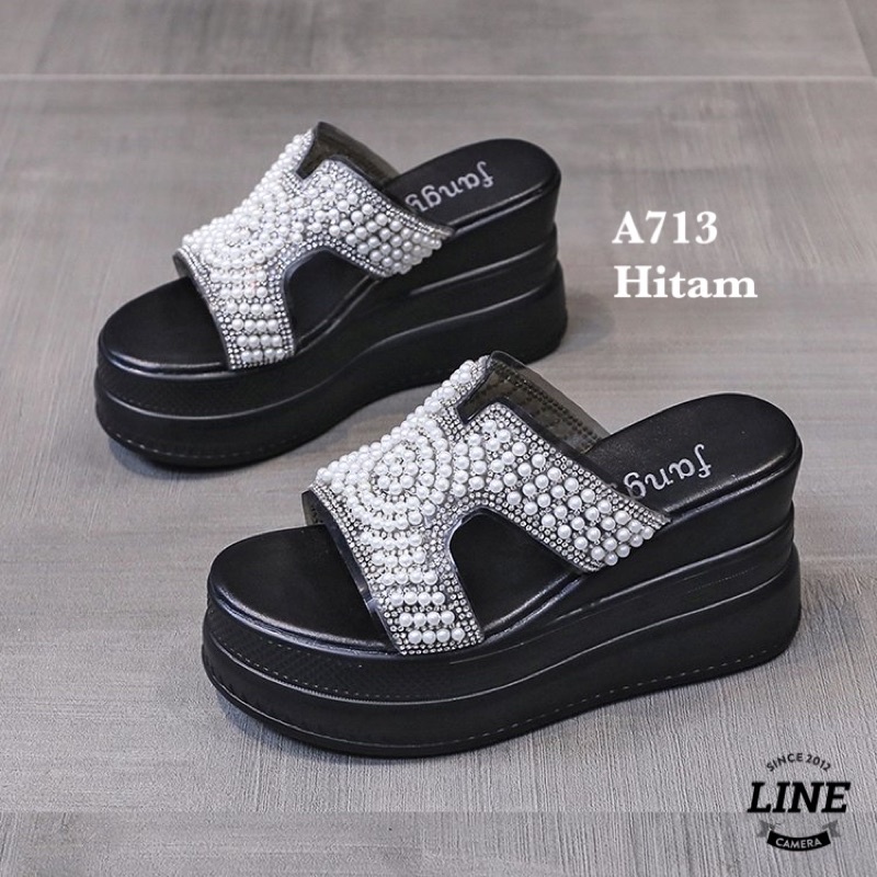 SANDAL WEDGES WANITA  KOREA A713