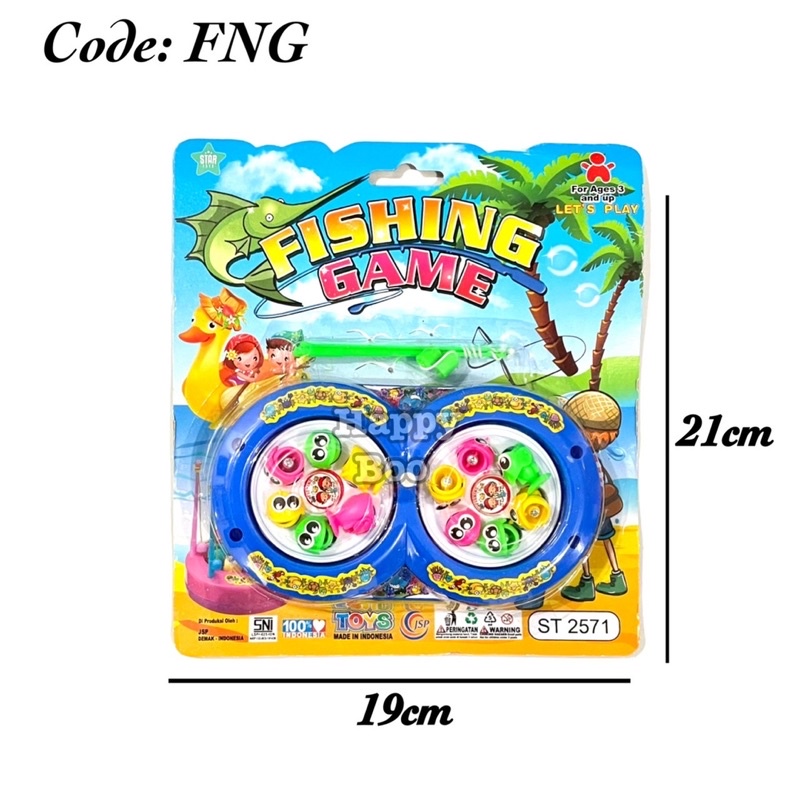 mainan pancing ikan magnet 2 kolam elektrik bergerak mainan fishing game fng