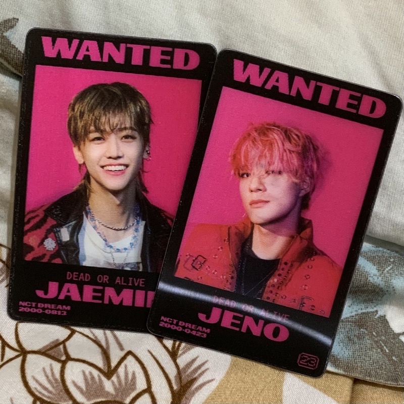 LENTICULAR CARD JENO JAEMIN PC NCT DREAM GLITCH MODE GLITCH VER PHOTOCARD LENTI