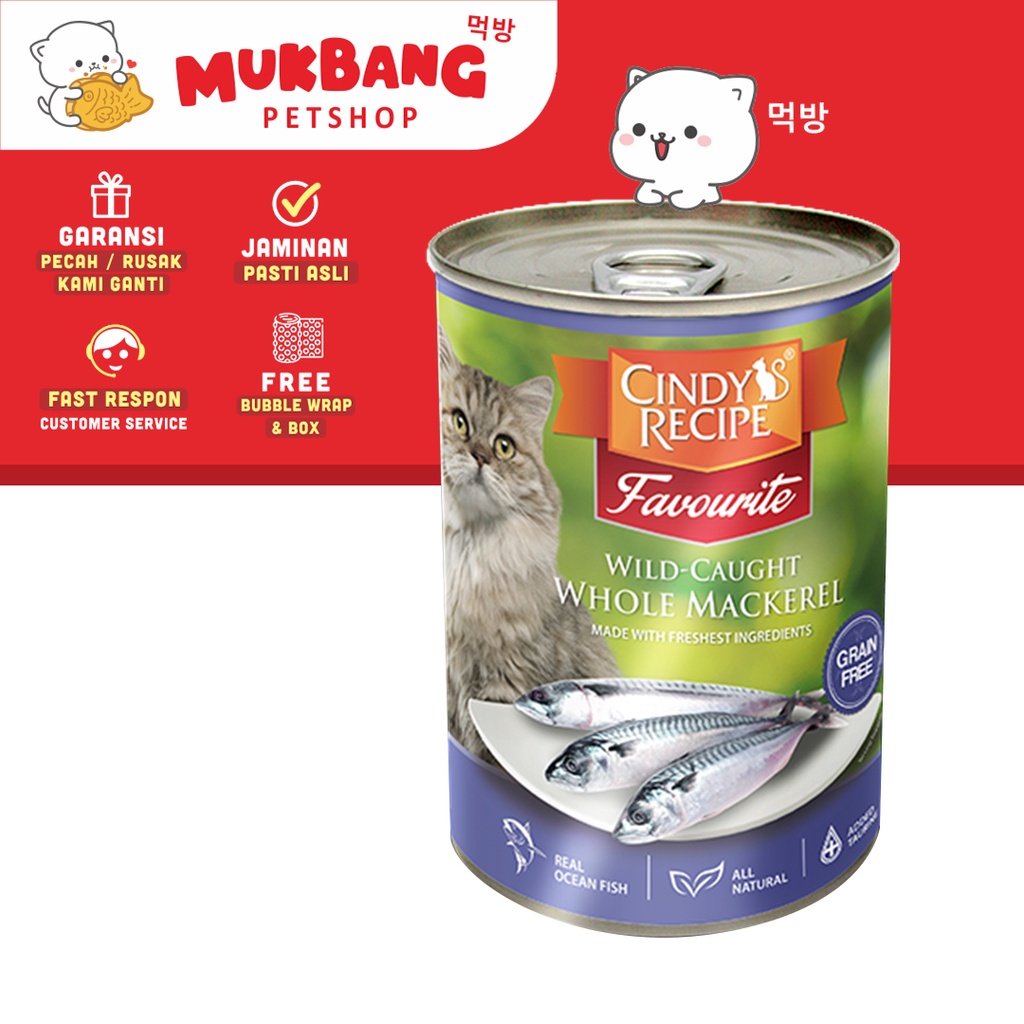 Cindy's Recipe Grain Free Wet Food 400 Gram for Kitten Adult Cat Makanan Kucing Basah