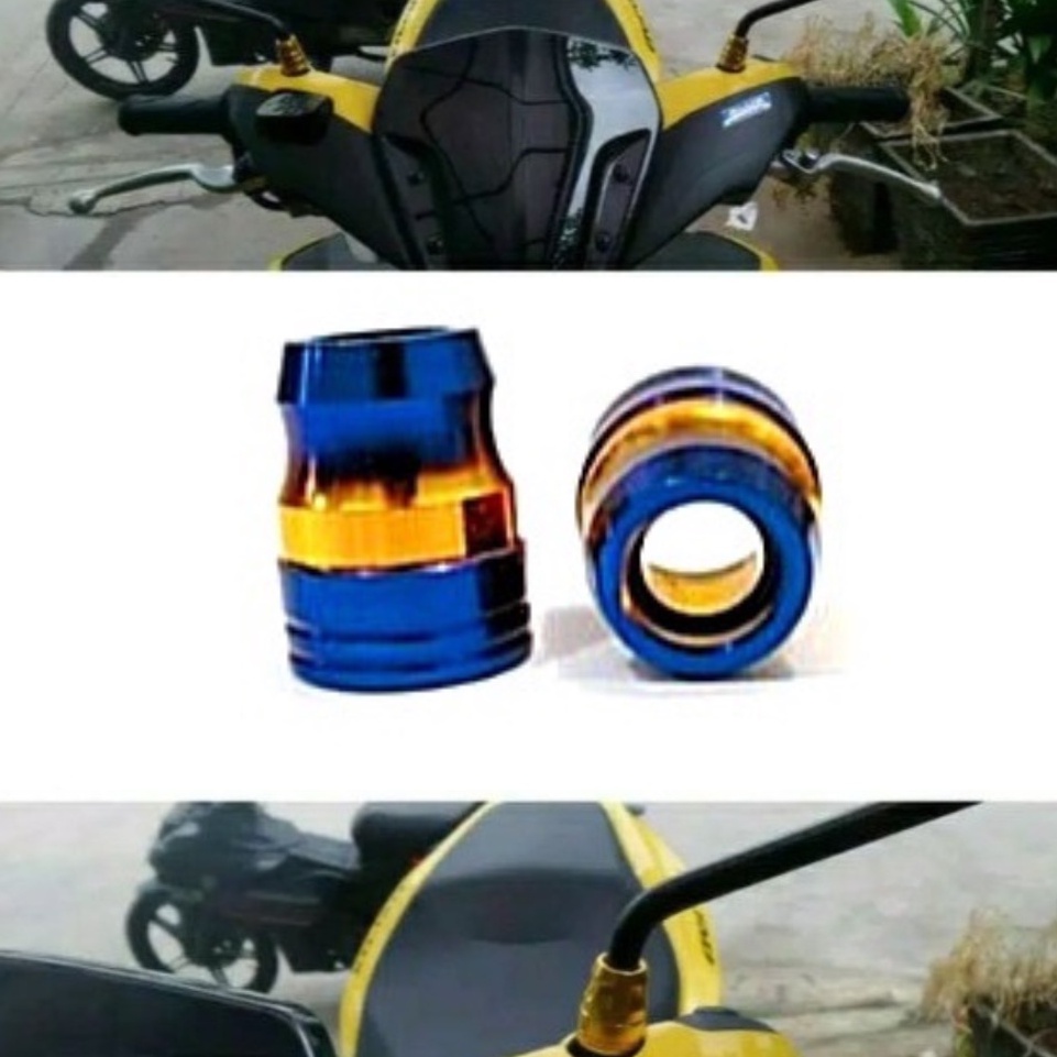 (Ring) tutup tangkai spion Monel dudukan Spion Variasi Spion Cnc Two Tone Wuming ring spion cnc twotone