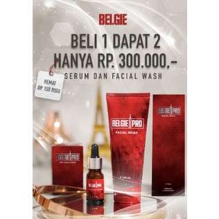 PAKET BELGIE PRO SERUM &amp; BELGIE WASH ORIGINAL SKINCARE EROPA ANTI AGING PERAWATAN WAJAH PREMIUM