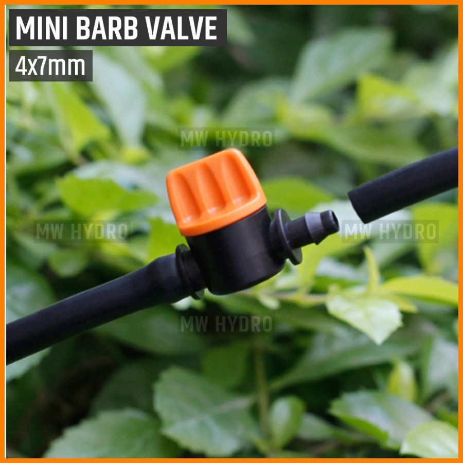 Barb Valve / Keran / Stop Kran Selang 4 mm / 7 mm (Mini)