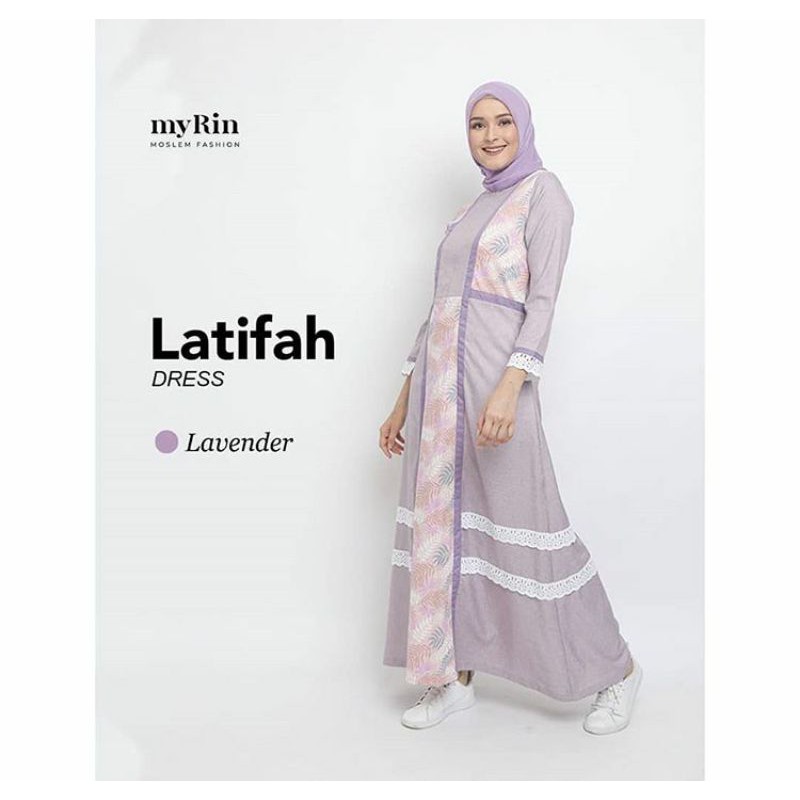 GAMIS LATIFAH by MYRIN DRESS SYARI CANTIK IBUINDUNG