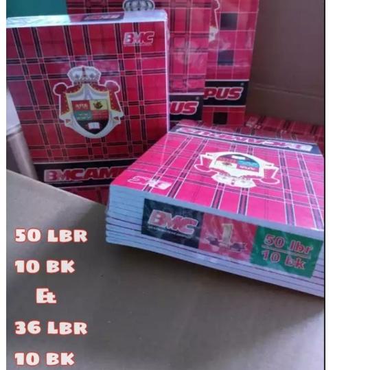 

향 BUKU TULIS BMCAMPUS ISI 36 & 50 LEMBAR UKURAN BOXY 1 PACK 10 BUKU