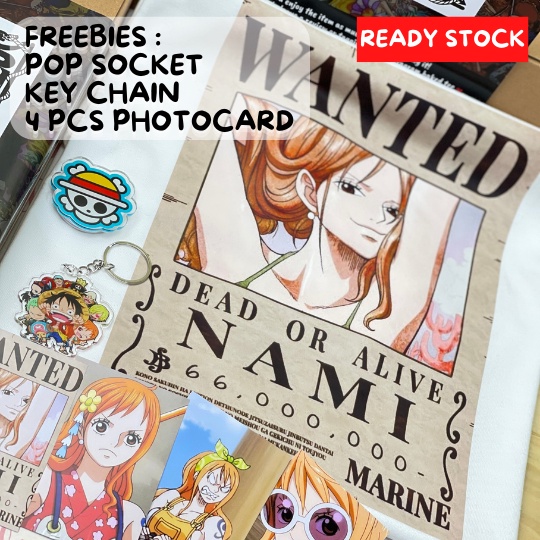 Kaos Baju Anime One Piece - NAMI WANTED