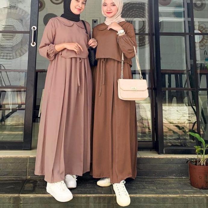 COD  9.9 ZAFINA DRESS SET ROK / ZAYYRA SET ROK CRINCLE [KODE 000]