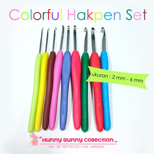 

(TERLARIS) Colorful Hakpen Set (9 pcs)