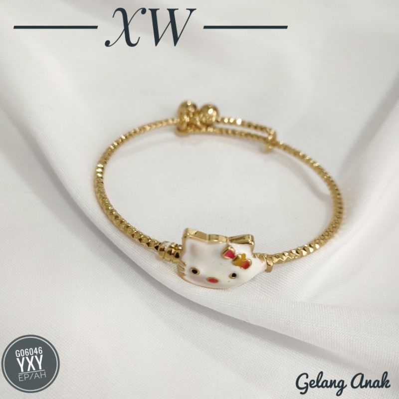 Gelang Yaxiya Anak HK Warna Gold G06046