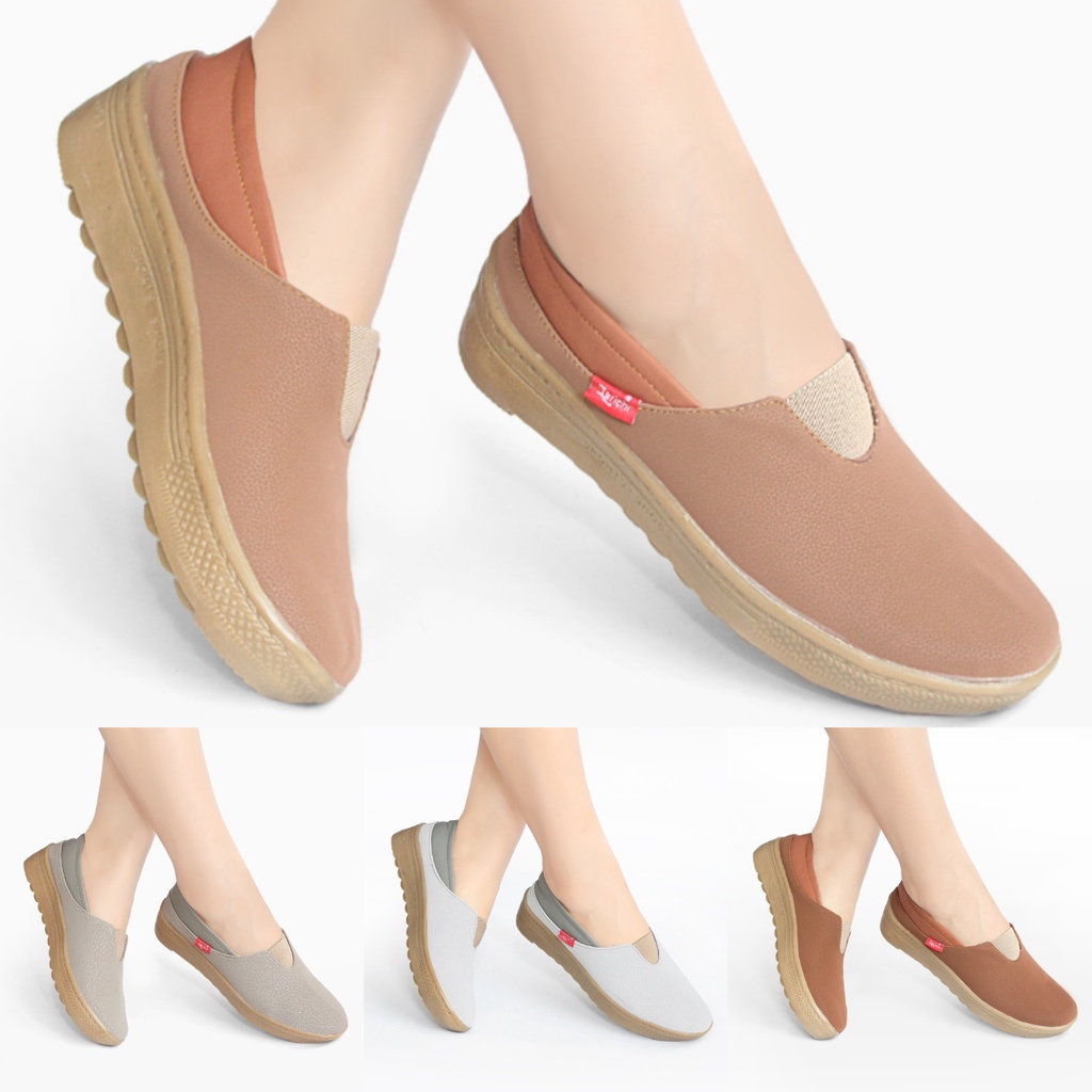 SEPATU WANITA KOREAN STYLE SPATU CEWEK KEKINIAN FLATSHOES AH039