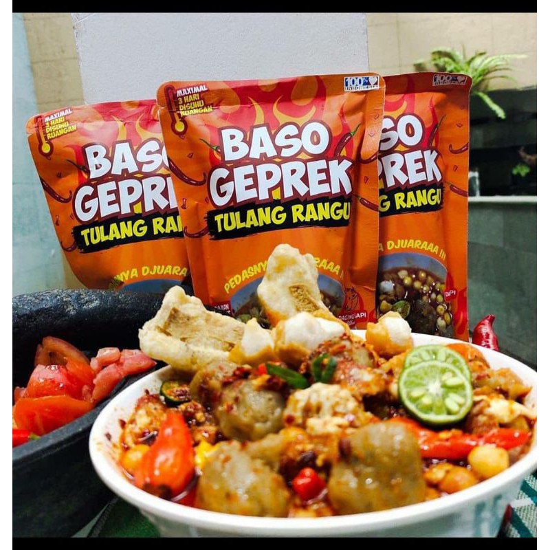 

MAKANAN RINGAN BAKSO GEPREK TULANG RANGU(PEDASS)
