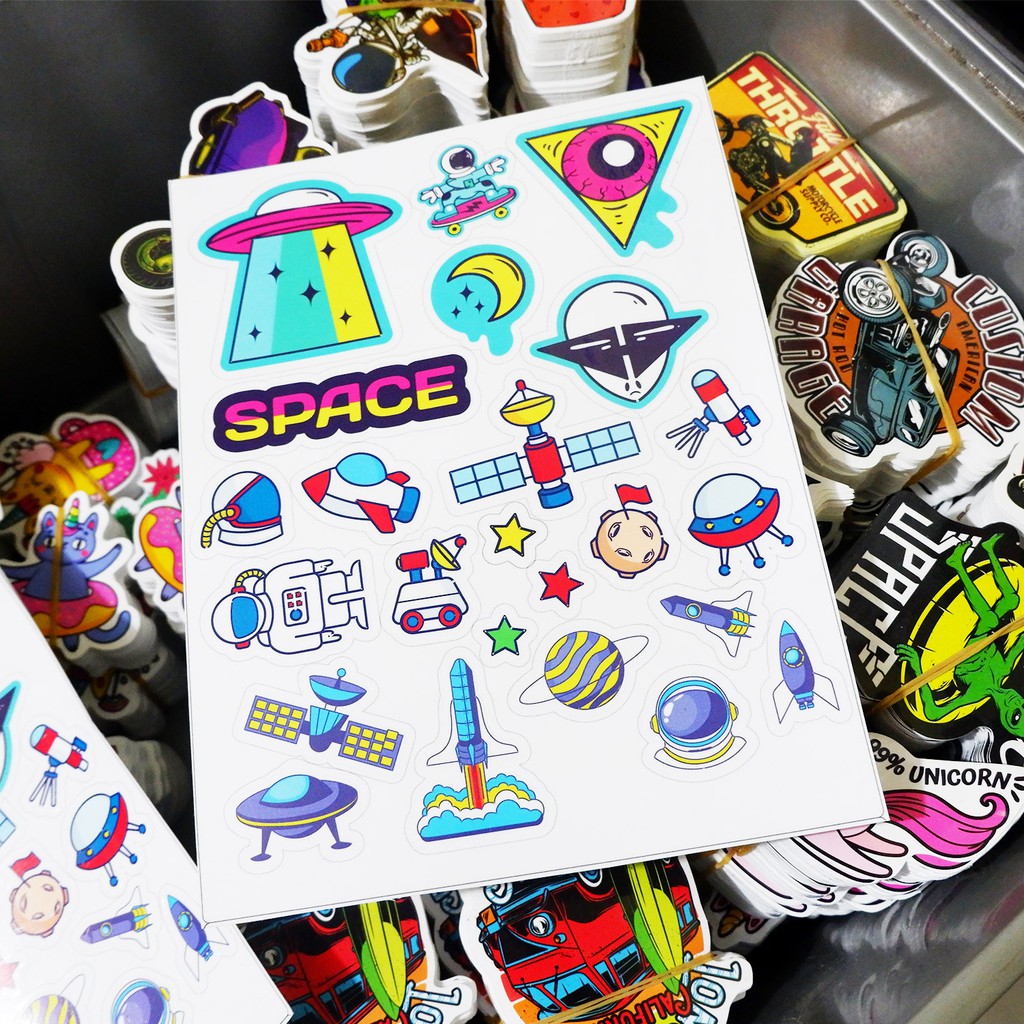 22pcs sticker aesthetic sticker tumblr space series