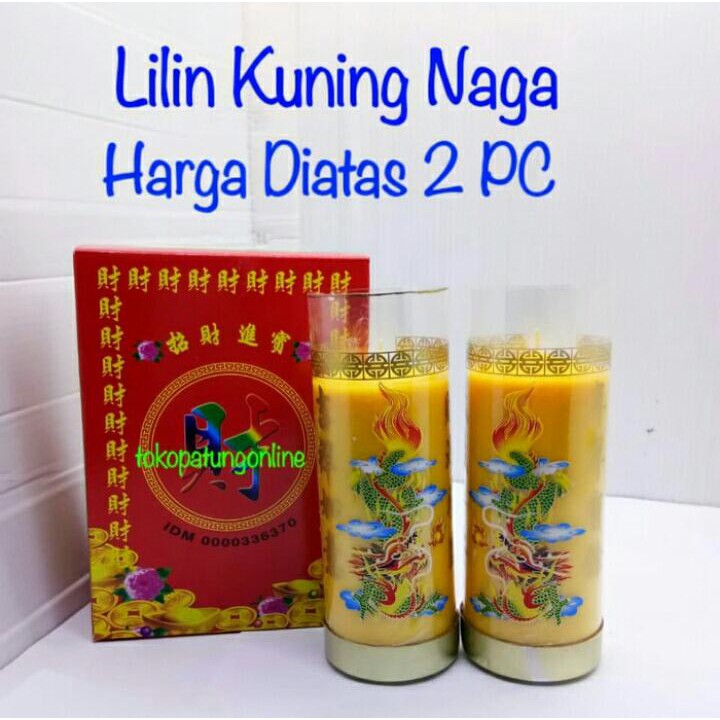 Lilin Kuning Naga 01 kati 2 Pc