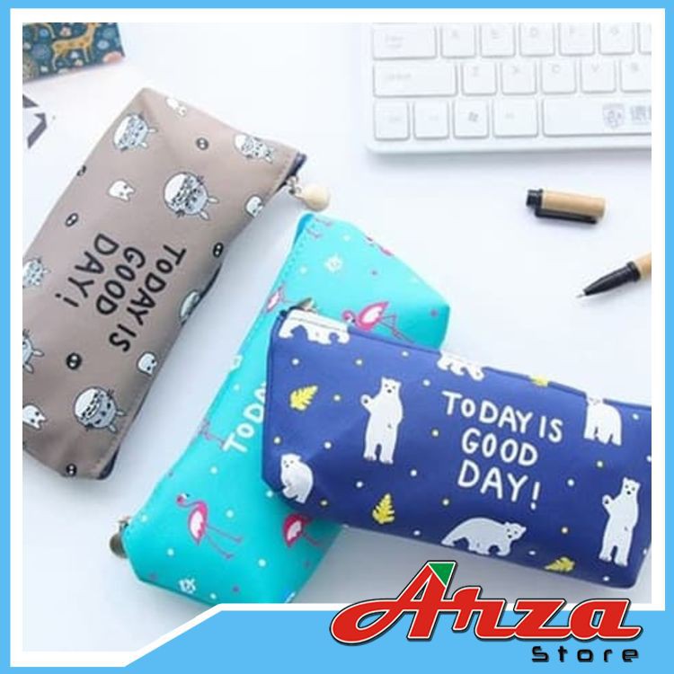 

M017 Dompet Alat Tulis Tempat Pensil Lucu Dompet pensil Tas Pensil Tempat Alat Tulis Good day