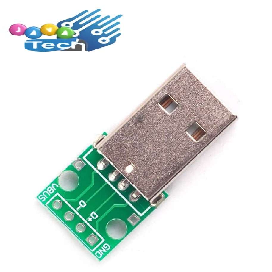 Male USB Type A to DIP 2.54mm Adapter