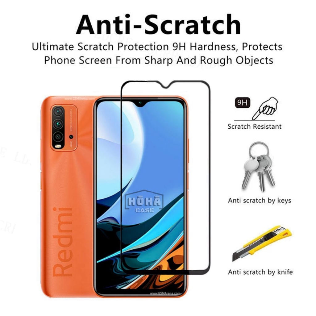 PROMO 3in1 XIAOMI Redmi 9T / 9T NFC Tempered Glass Free Anti Gores CAMERA &amp; GARSKIN Carbon