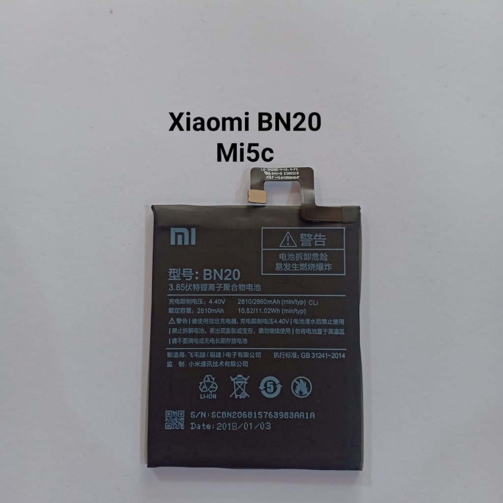 Baterai Xiaomi Mi 5C BN20 original