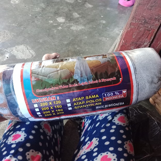 Kelambu Kotak Uk.200x200 - Kelambu Gantung  - Klambu Nyamuk - Kelambu Motif