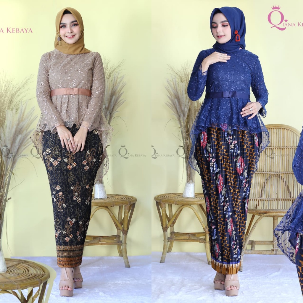 Setelan Kebaya Aurora Tille Aneka Pilihan Warna