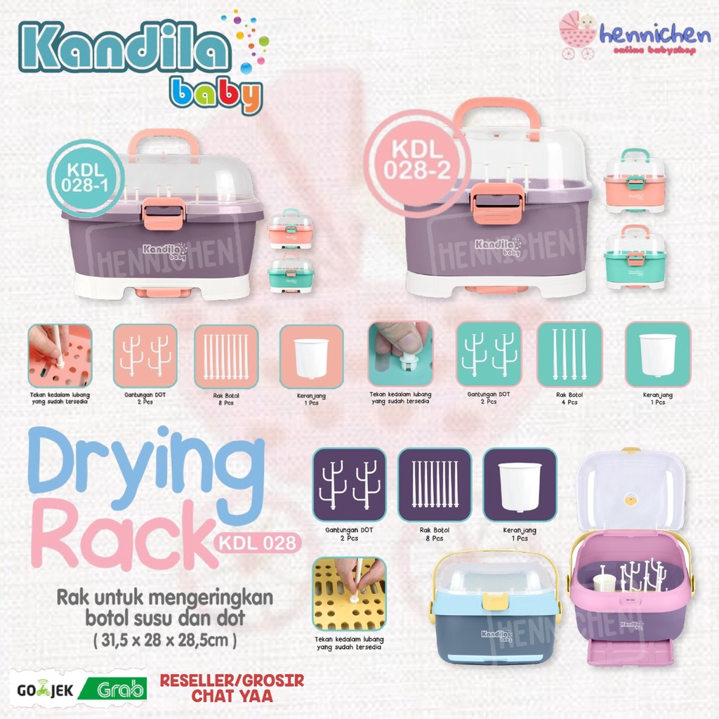 KANDILA BABY DRYING RACK KDL028 / KDL028-1 / KDL028-2 RAK PENGERING BOTOL SUSU BAYI