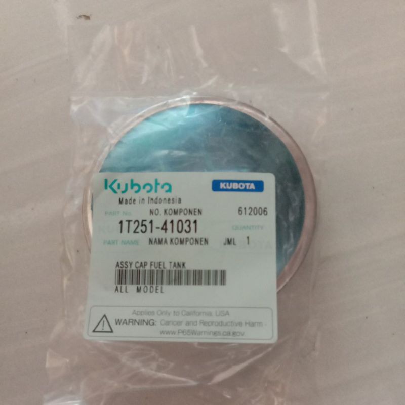 TUTUP TANGKI SOLAR KUBOTA SEMUA TIPE ORIGINAL