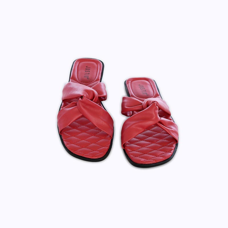 Premium Justin Sandal Flat Wanita JH 51 Merah Harga terjangkau