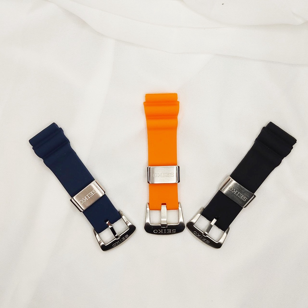 Silicone Rubber Strap Seiko AM 22 mm - Tali Jam Tangan Sporty