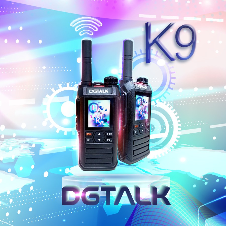 DGTalk K9 HT POC 4G Wifi Bluetooth GPS Walkiefleet Zello Radio Network bagus awet
