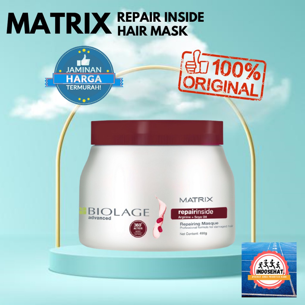 MATRIX Biolage Repairinside Hair Mask - Masker Perawatan Pelembut Rambut Rusak Bercabang 500 ml