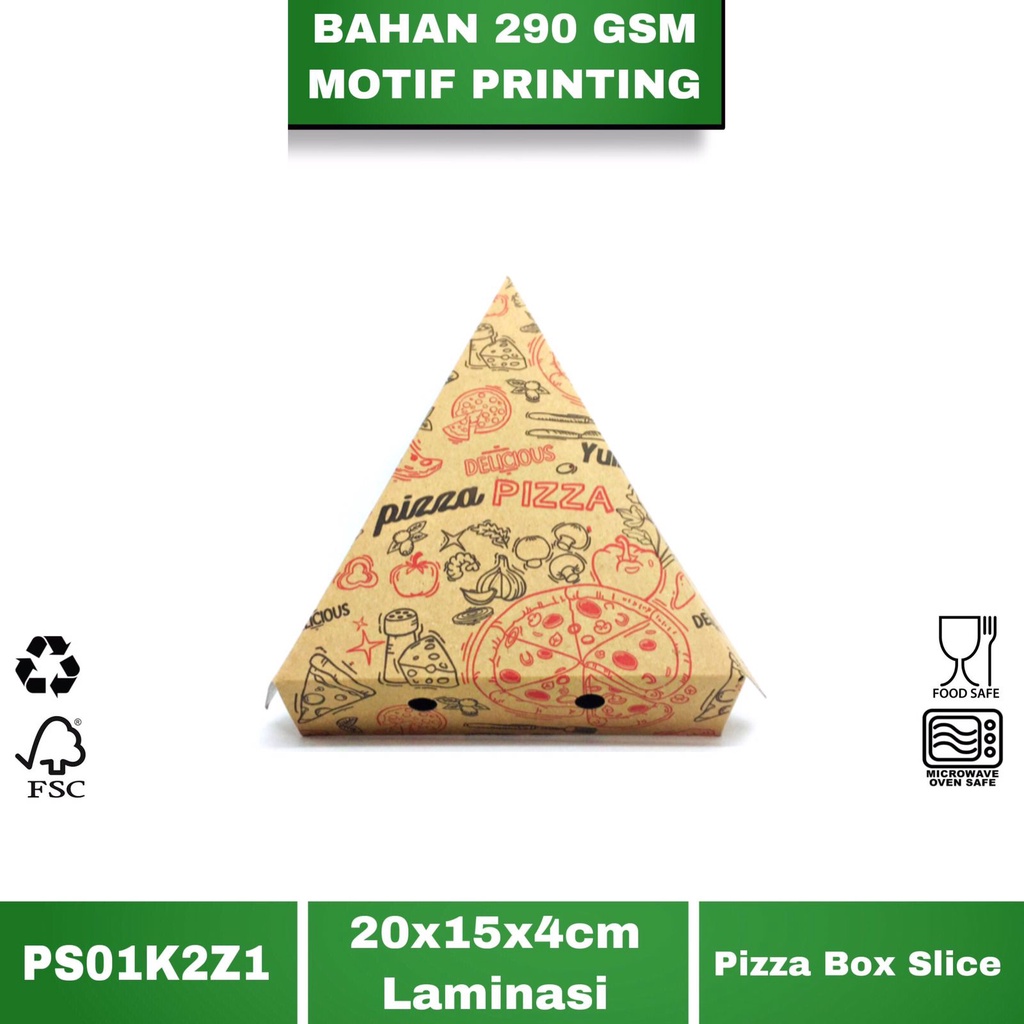 Box Pizza Slice Dus Pizza Dus Crepes (PS1K2Z1-Laminasi)