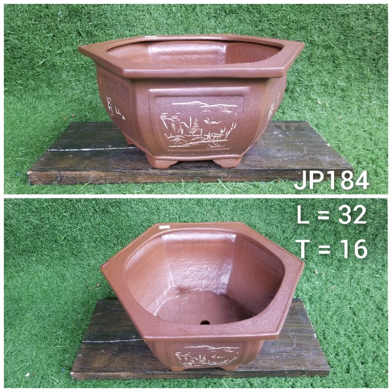 pot keramik segi 6 JP184