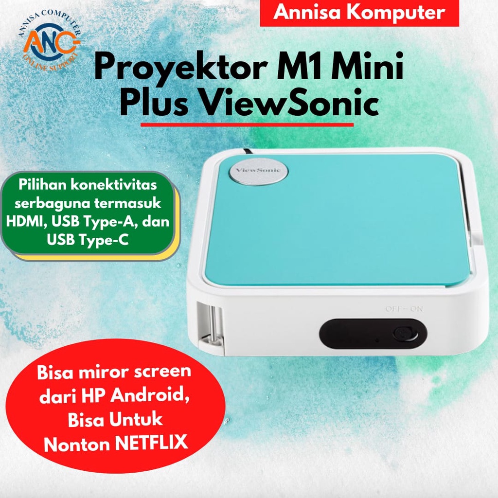 Projector ViewSonic M1 mini Plus / Ultra Portable Smart LED120 LUMENS