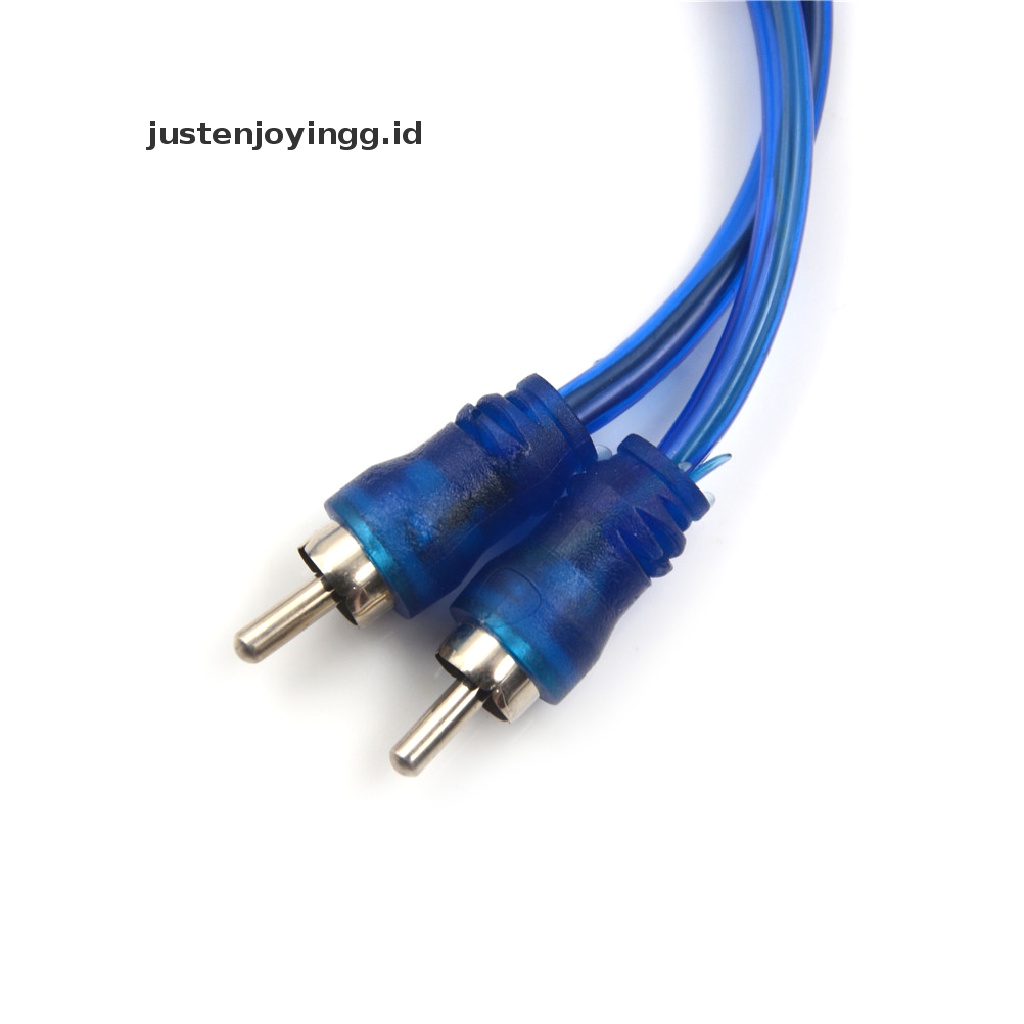 // justenjoyingg.id // 1 RCA Female To 2 Male Splitter Stereo Audio Y Adapter Cable Wire Connector  ~