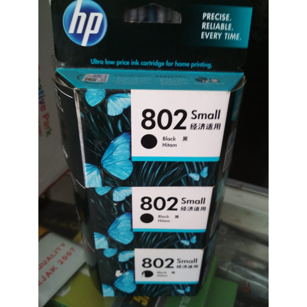 Tinta HP 802 Black cartridge Original hp 1000 1010 1011 1050 1510 1511 2000 2050 3050