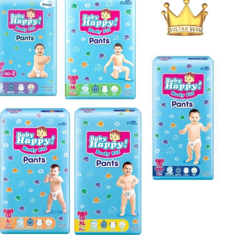 B5T5 Baby Happy P S40+2, M34, L30, XL26, XXL24 sultan susu ORD