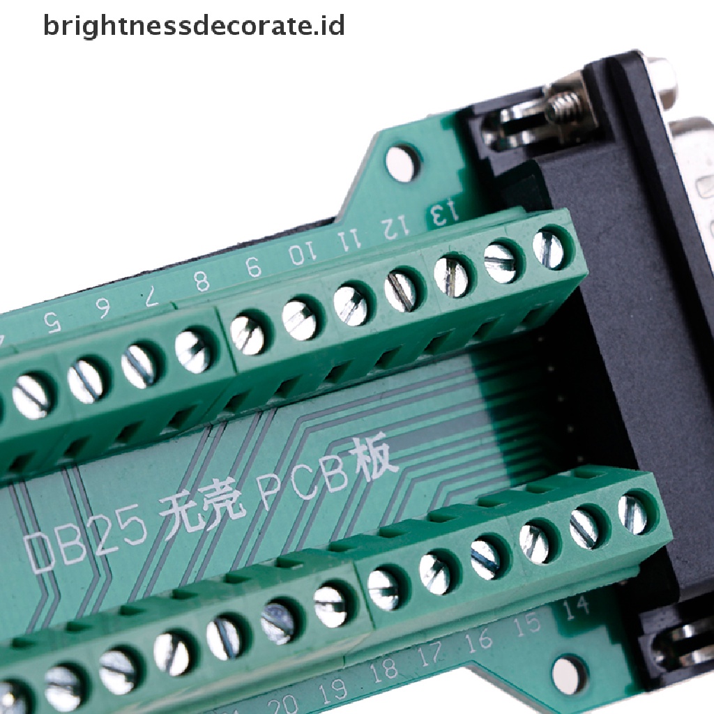 Konektor Terminal Pcb Board 2 Baris Db25 D-Sub Female 25pin