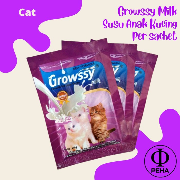 Growssy Susu Kucing Susu Kitten Susu Bayi Kucing Anak Kucing / Sachet