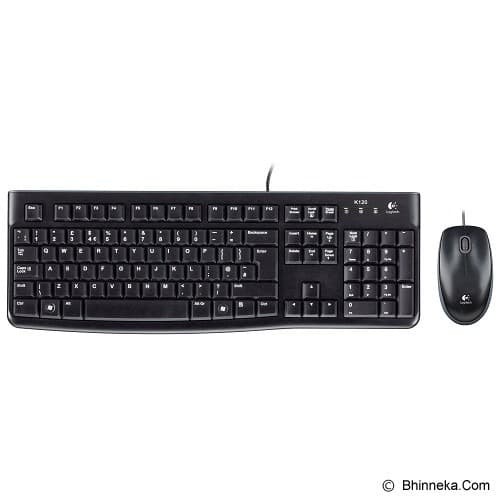 LOGITECH MK120 COMBO KEYBOARD DAN MOUSE GARANSI RESMI TERMURAH - Hitam