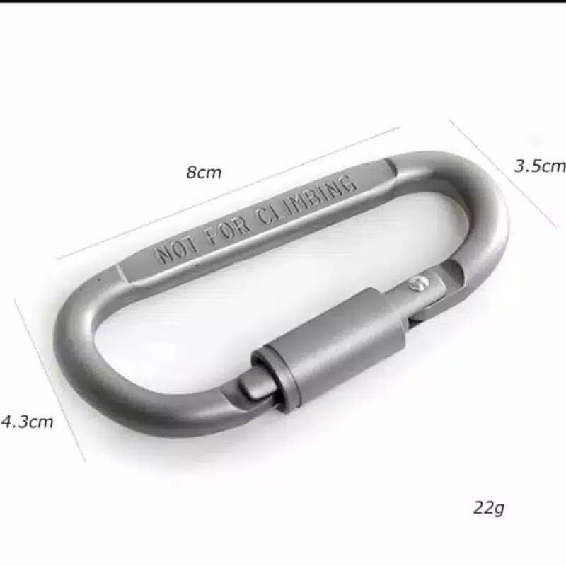 Outdoor Quickdraw Carabiner Buckle Hanging Aluminium / Gantungan Tas