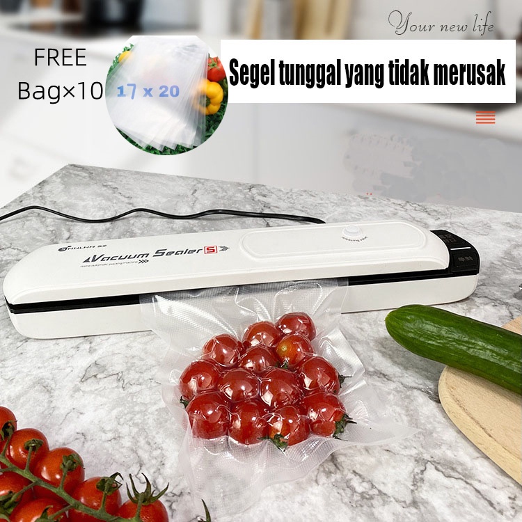 Mesin Vacuum Sealer Makanan FOOD GRADE / Alat SEALER MAKANAN Hampa Udara/ FREE Vacuum Bags