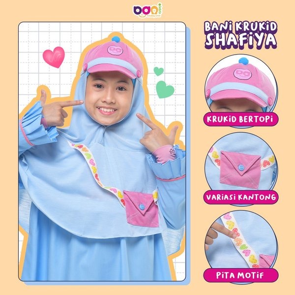 Rabbani | Bani Krukid Shafiya - Kerudung Bayi/Kerudung Anak Balita 1-6 Tahun