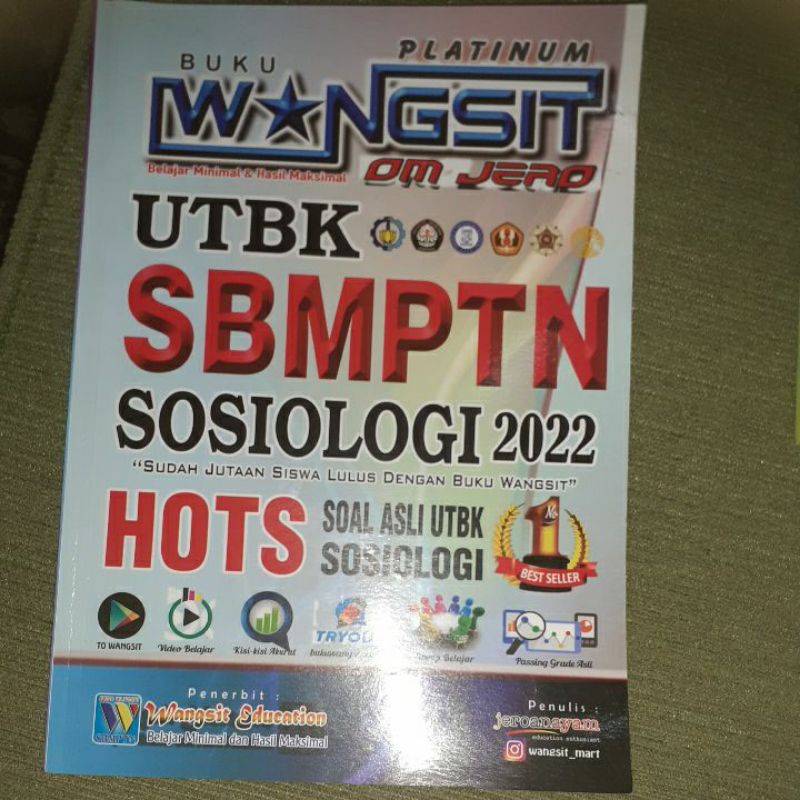 Preloved Buku Wangsit Om Jero Platinum UTBK SBMPTN Sosiologi tahun 2022