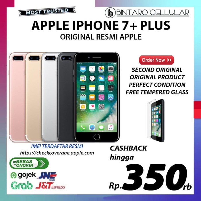 2ND IPHONE 7 &amp; 7+ PLUS SECOND IBOX ORIGINAL - 128GB 32GB | Pernah dipakai