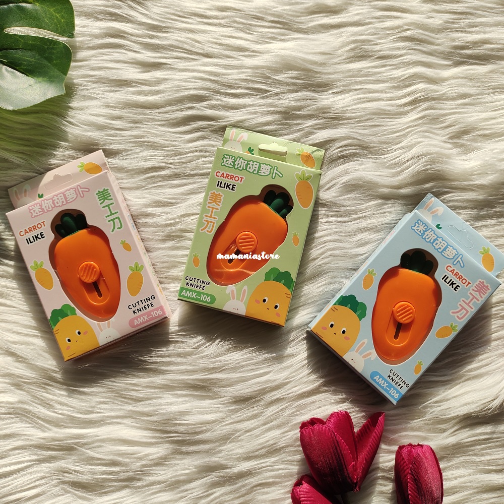 

MINI CUTTER/CUTTER WORTEL CUTE/SILET KECIL/CUTTER KECIL PORTABLE/ALAT TULIS CUTER MINI BENTUK WORTEL/CUTTER MINI WORTEL