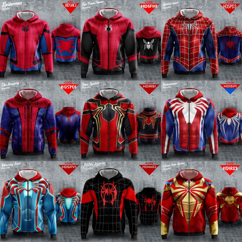 JAKET HOODIE SUPERHERO, ANIME, TOKUSATSU. All New.