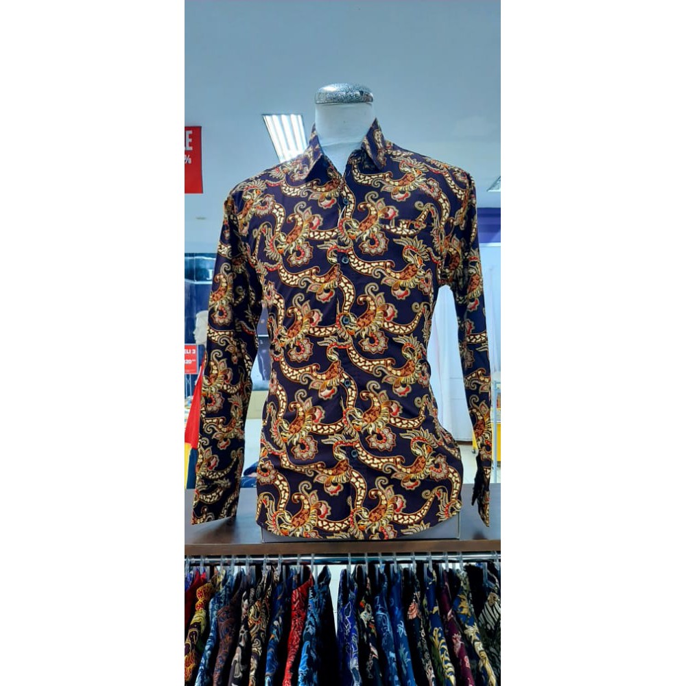 Bali Lestari |Batik Slim Fit Pria Lengan Panjang