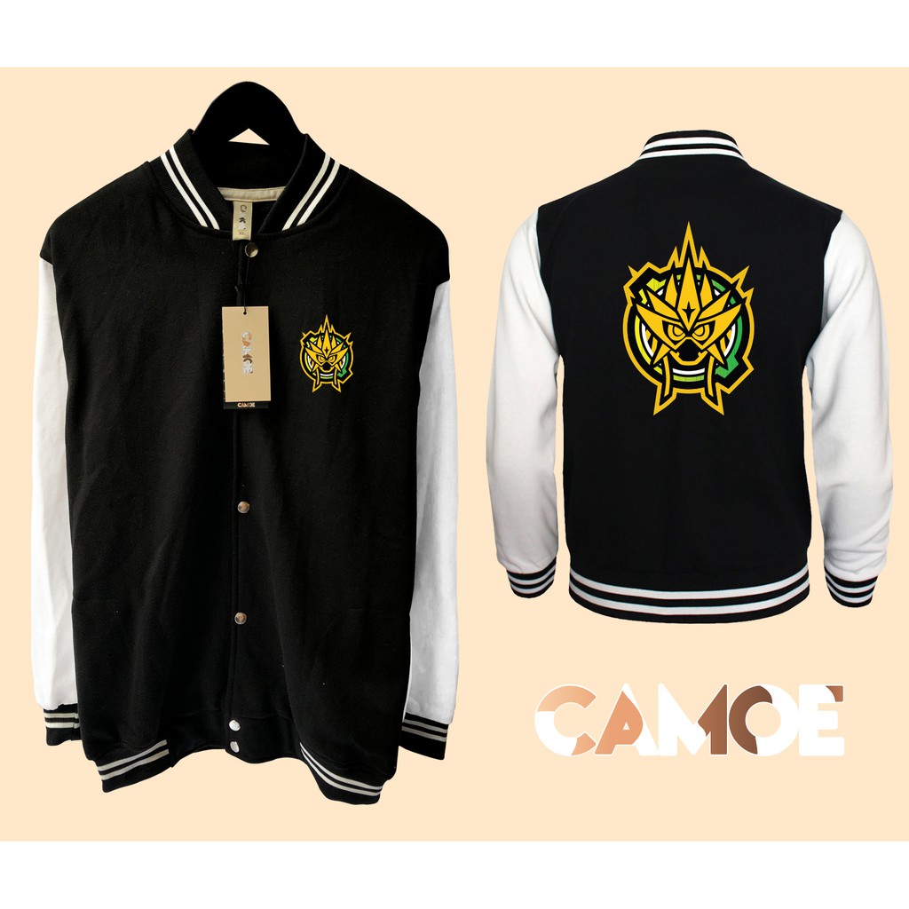 Jaket Varsity baseball premium desain kamen rider ex aid muteki gamer
